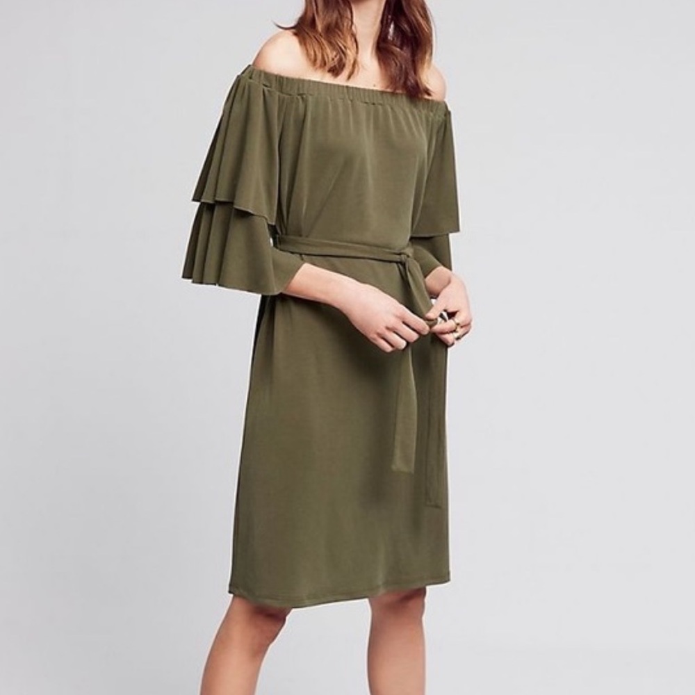 Anthropologie Radcliff Off-The-Shoulder Dress